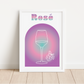 Rosè Cocktail Print