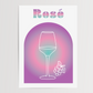 Rosè Cocktail Print