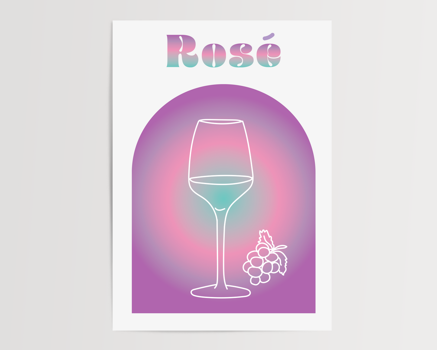 Rosè Cocktail Print