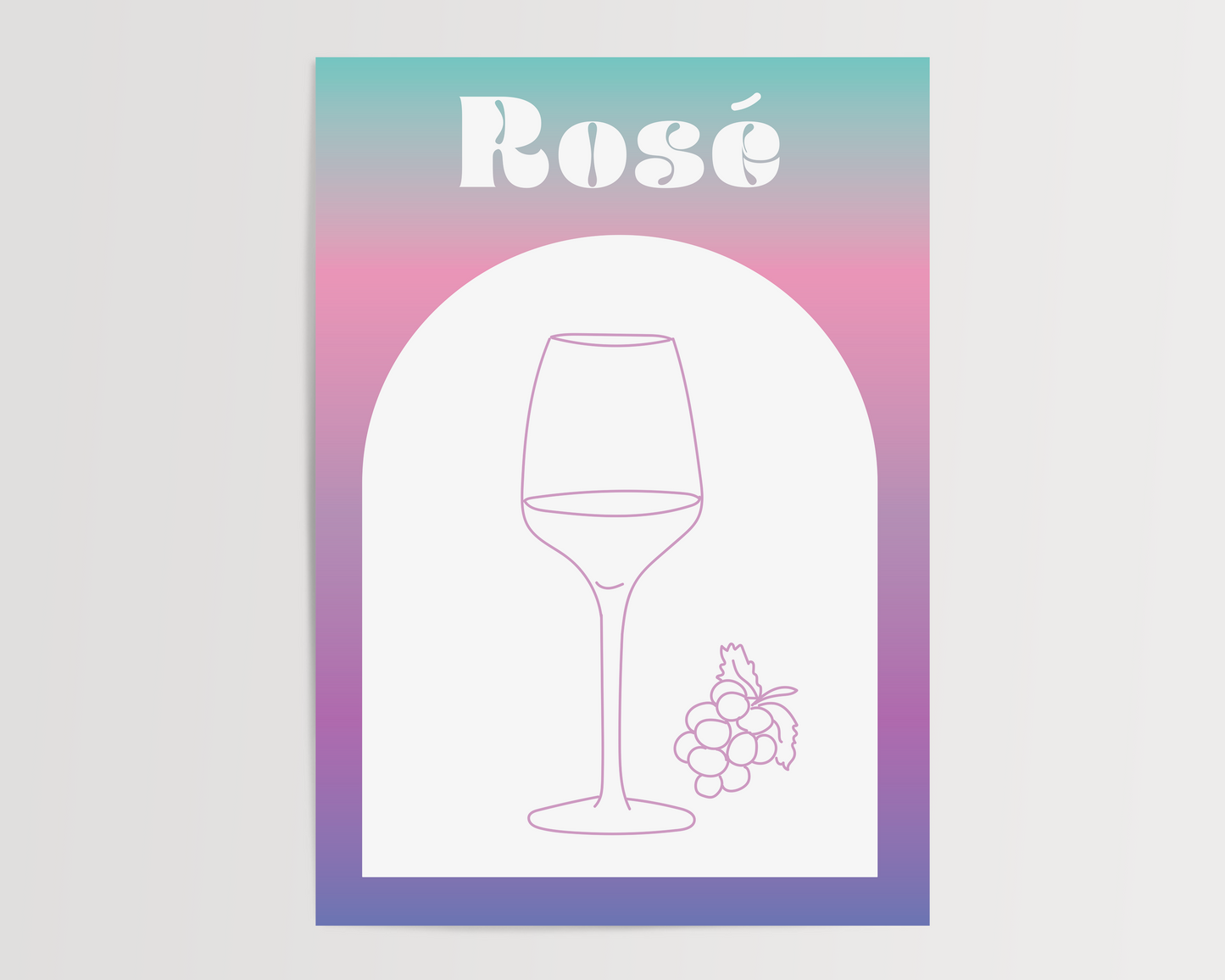 Rosè Cocktail Print