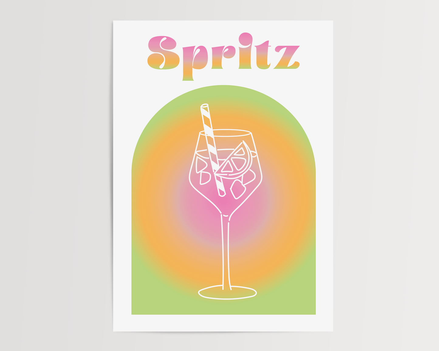 Spritz Cocktail Print